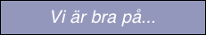 Vi är bra på...